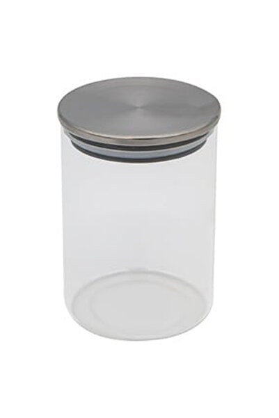 OEM Borcan de Depozitare din Sticla Transparenta Capac Metalic 500ml