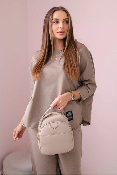 Kesi Set Fango din bumbac: hanorac italian și pantaloni cu croială lejeră