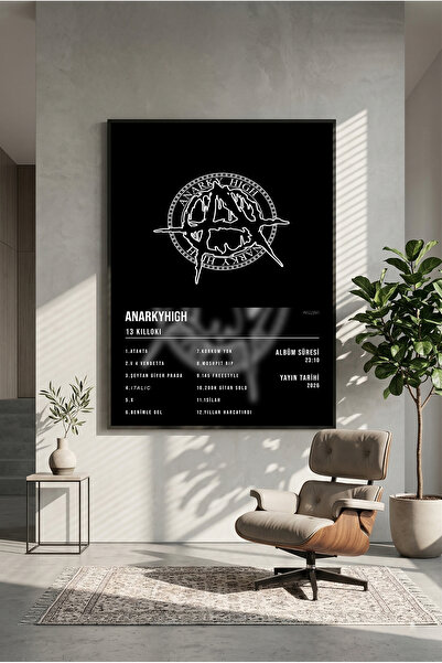 postercraft 13 KILLOKI ANARKYHIGH Albüm Tasarım Ahşap Tablo Poster (Çerçevesiz)
