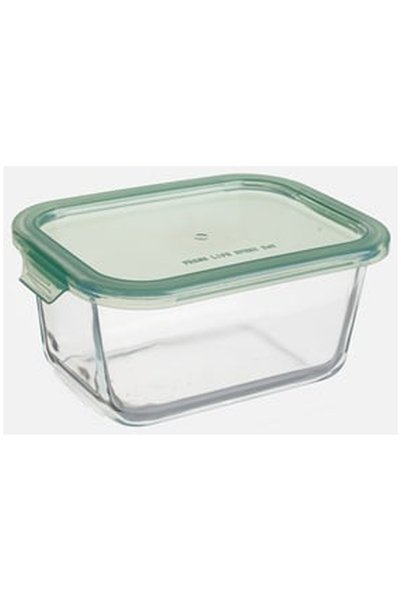 OEM Caserola din Sticla cu Capac Verde 900ml
