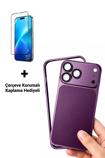 ucuzmi iPhone 15ProMax Telefonu 18PRoMax Metal Dönüşüm Kit Seti Kılıf Çerçeve...