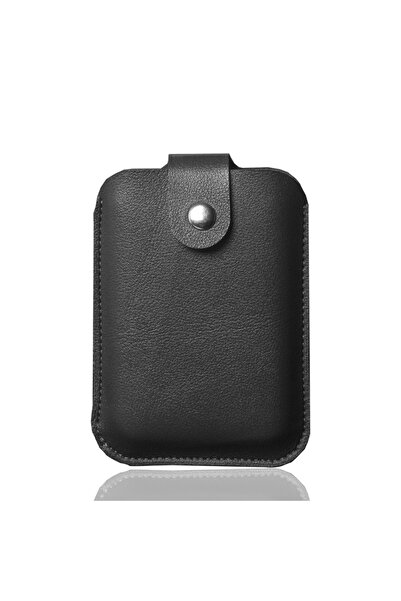 Choice PU black with snaps Power Bank Cover Pouch Leather Case for iPhone 13 ...