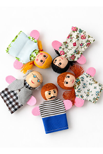 tiny wood Wooden Finger Puppet Set – Family, Fairy Tale, and Storytelling Toy