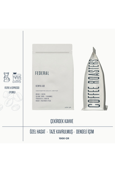 Federal Kenya AB (Çekirdek Kahve) 1 kg