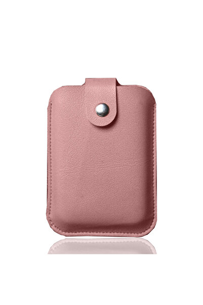 Choice PU pink with snaps Power Bank Cover Pouch Leather Case for iPhone 13 M...