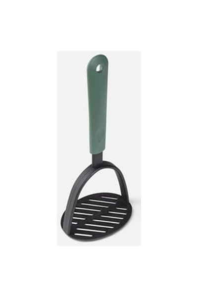 OEM Anthracite Plastic Masher with Green Handle 24cm