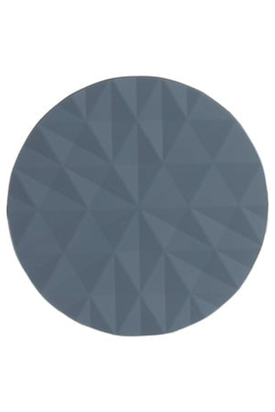 OEM Grey PVC Glass Holder with Diamond Pattern Ø10cm