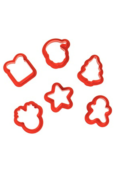 OEM Mini Plastic Molds Various Cookie Figures - 6pcs