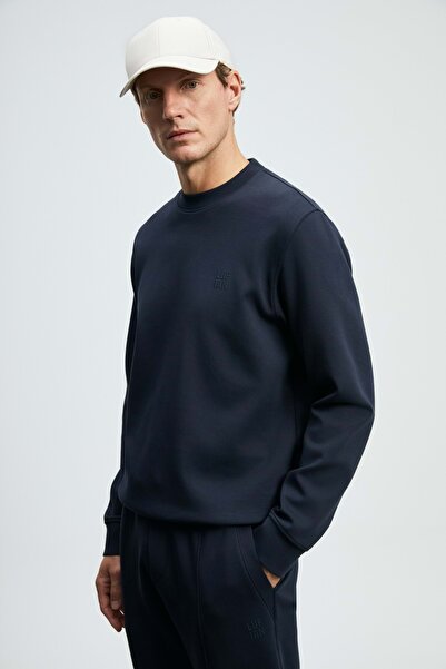 Lufian 112030192 Grand Erkek Sweatshirt LACİVERT