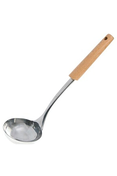 OEM Metal Ladle with Wooden Handle 33cm.