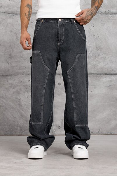 NOMARC Antrasit MB YANDA DETAYLI BAGGY JEAN
