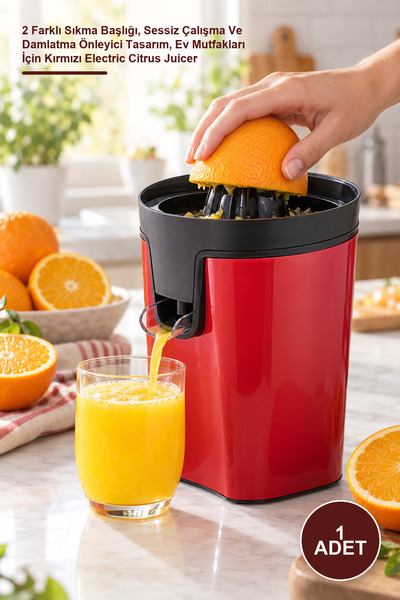 Yenilig 1 Piece Sinbo Citrus Juicer – 2 Different Juicing Heads, Quiet Operat...
