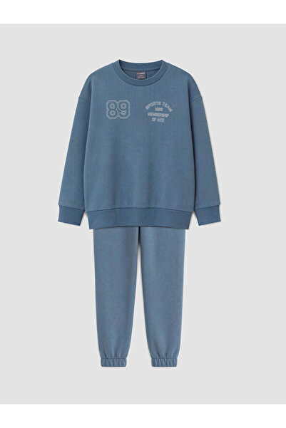 LC Waikiki Nyc Embroidered Girls' Set