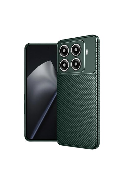 Generic Brand Xiaomi Mi 15t Pro Auto Focus Carbon Cover - Dark Green