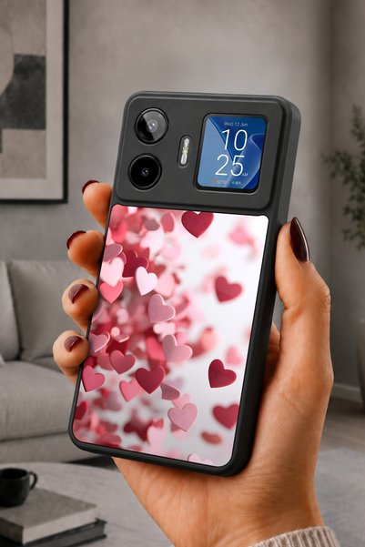 General Mobile غطاء حماية متوافق مع GM 26 Pro، مطبوع، أسود غير لامع، سيليكون ...