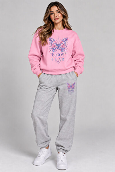 orwen life est. 2022 Women's Oversize Floral Butterfly Printed Winter Sweatsh...