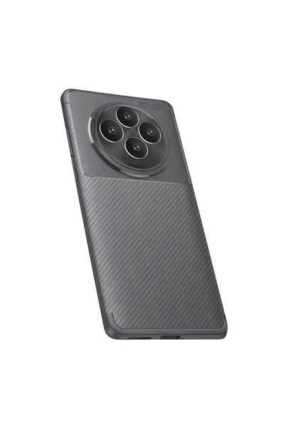 Generic Oppo Reno 11 Fs Case Auto Focus Carbon Cover - Gray