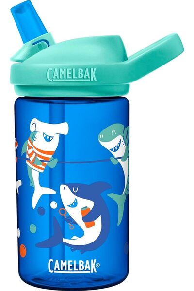 Camelbak زجاجة ايدي بلس للأطفال بنقشة سمك القرش والمخيم الصيفي من كامل باك، إ...