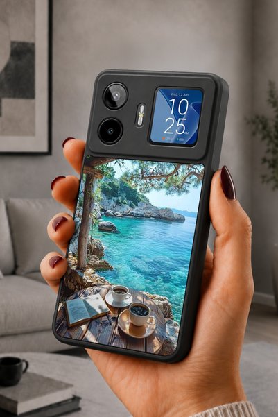 General Mobile Gm 26 Pro Compatible Printed, Matte Black, Soft Silicone, Prot...