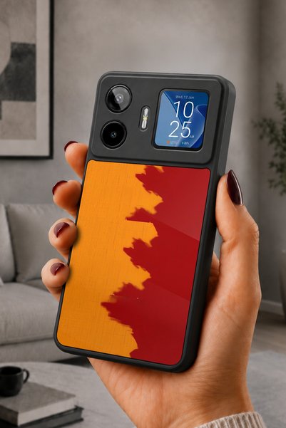 General Mobile Gm 26 Pro Compatible Printed, Matte Black, Soft Silicone, Prot...
