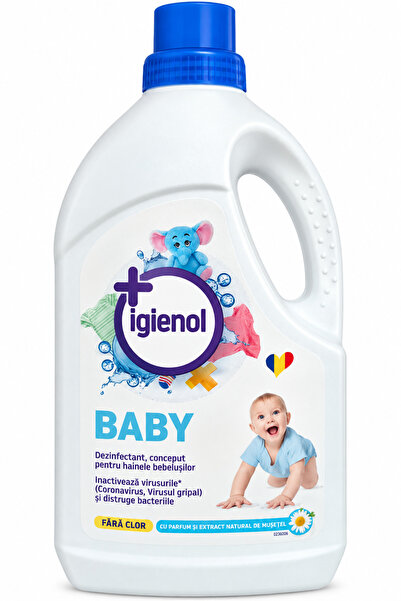 Igienol Baby Dezinfectant pentru Hainele Bebelușilor, Mușețel, 1,5 L, Fără Clor