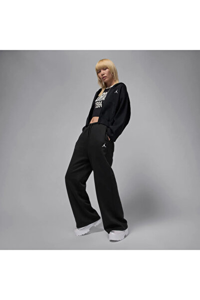 Nike Jordan Brooklyn Fleece Kadın Siyah Eşofman Altı KIZILAY SPOR