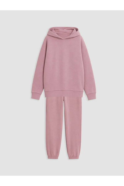 LC Waikiki Hooded girl's tracksuit set