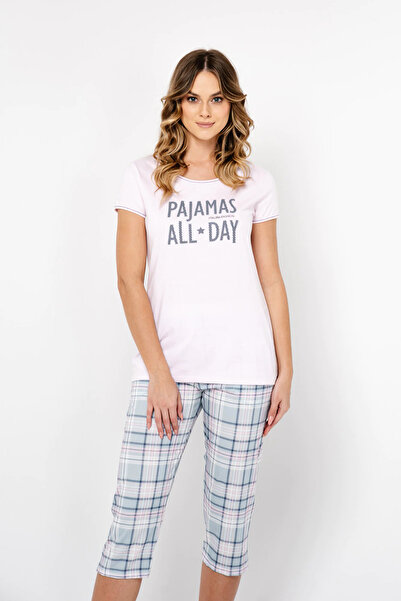 Other Pijamale de damă Glamour, cu mâneci scurte, pantaloni 3/4, mărimea S