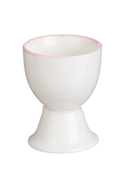 OEM New Bone White Egg Holder with Pink Edge Ø5x6.5cm