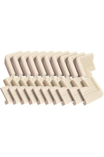 Tazweeq Baby Corner Guards for Furniture Tables and Cabinets, Beige, BPA-Free...