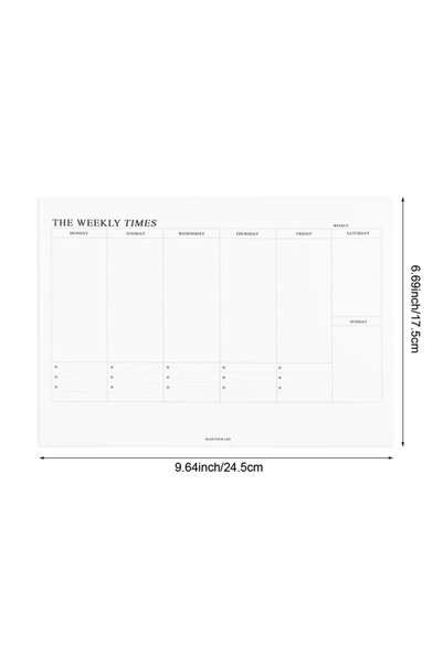 Choice Weekly Schedule Weekly Planner Monthly Undated Agenda Notebook Schedul...