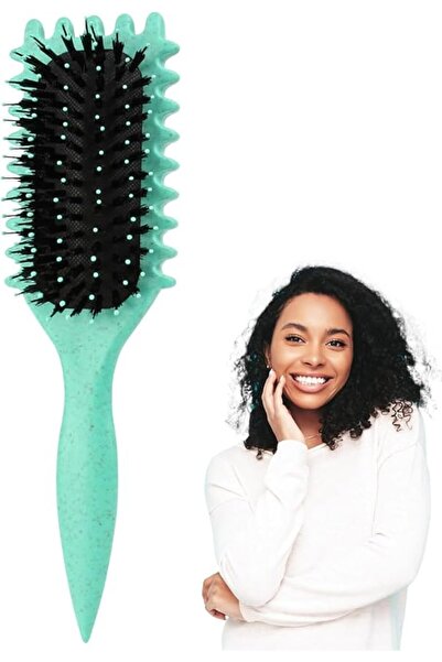 GENERAL Bounce Hair Curling Brush (Green)