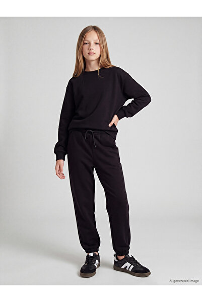 LC Waikiki Crew Neck Girls' Tracksuit Set