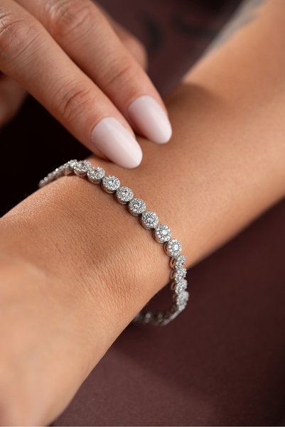 Silvano Jewelry 925 Ayar Gümüş Suyolu Bileklik