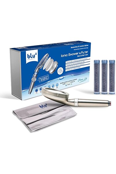 Blu Intelligent Health Solutions blu Ionic Shower Head and Shower Filter - Ha...