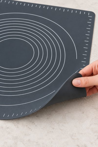 Simona Home Silicone Measured Dough Rolling Mat 45 × 65 cm – Dough Preparation Mat