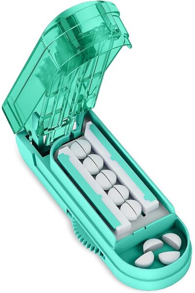bolivia's Pill Cutter, 10.5x3.7x4.5cm Adjustable Stainless Steel Blade, Preci...