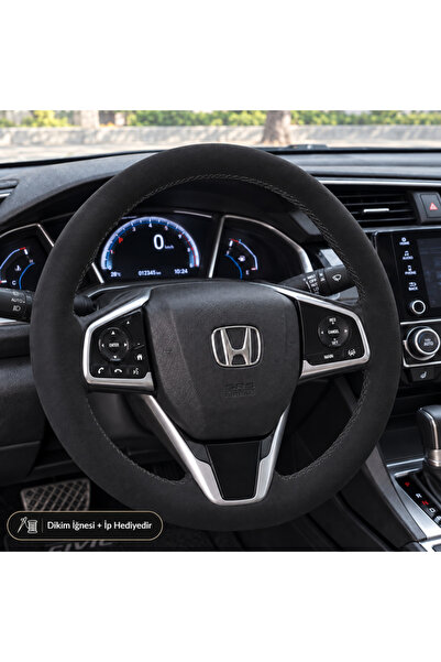HasAkman Honda Civic FC5 Direksiyon Kılıfı Alcantara Süet Monza Black Serisi ...