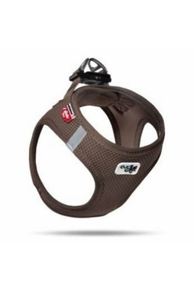 Generic Brand Vest Dog Breast Collar Air-Mesh Brown 3XS