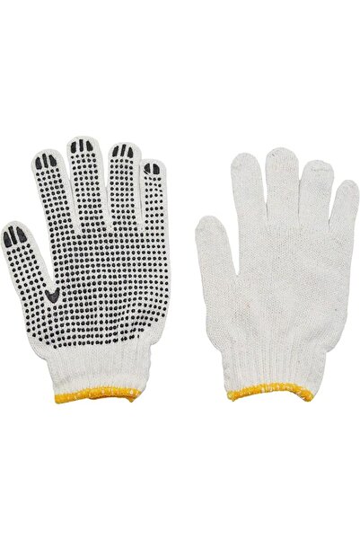 MAKINGTEC 24 Pairs PVC Dotted Knit Work Gloves for Men Women Comfortable Non ...