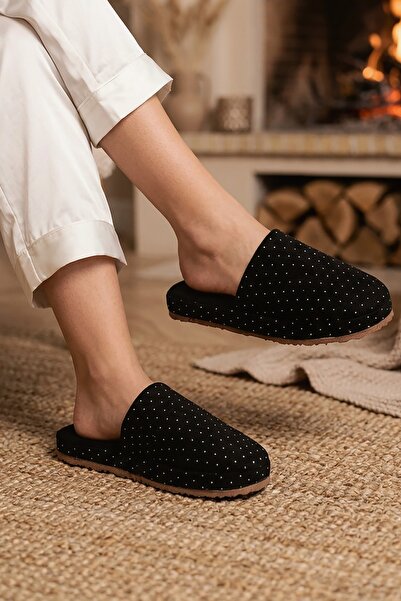 Modafırsat Women's Winter Slippers - Stone Detailed Dowry Bundle Guest House ...