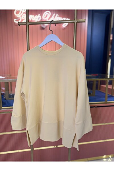 By Zeynep Yılmaz Klimalı Sweatshirt Sarı