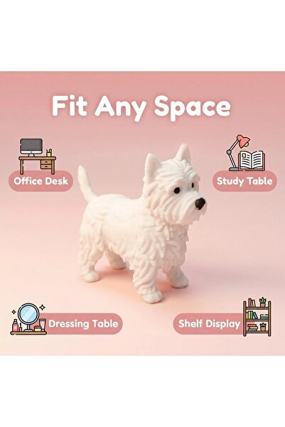 Choice West Highland White Terrier Figurine, Cute Westie Dog Statue, Mini Des...