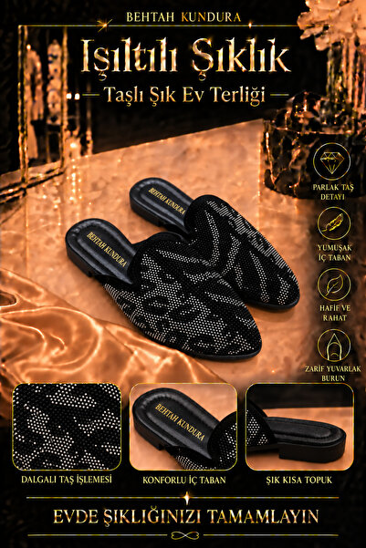 Behtah Kundura Women's Stoned House Slippers Women's Slippers Dowry Bridal Sl...