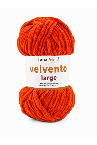 Lanaprime Velvet Large (Thick) Velvet Hand Knitting Yarn 100 Gr 70 m Pack of 5