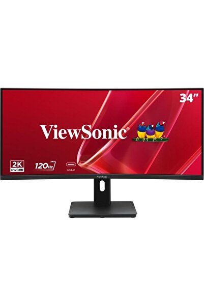ViewSonic Monitor curbat 34" 120Hz VA UWQHD (3440x1440) HDMI DisplayPort Boxe...