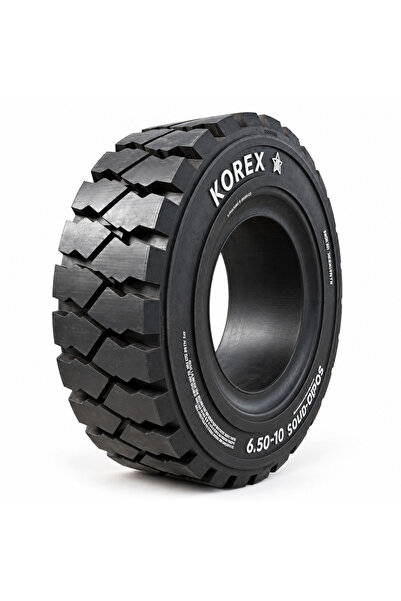 6.50-10 Dolgu Forklift Lastiği Siyah – Segmanlı