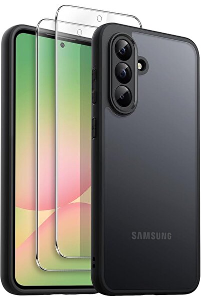 JETech 3 in 1 Matte Case for Samsung Galaxy A56, Black