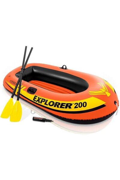 Intex Explorer 200 Boat Set, Multi-Colour, 58331