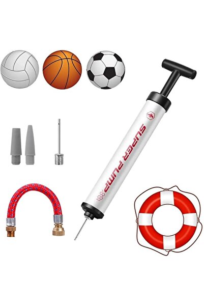 QUTOOB Portable Hand Pump Inflator, Ball Pump for Basketball Football Soccer ...